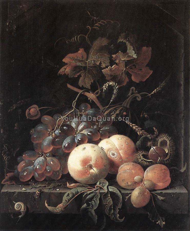 Still-Life with Fruits - 亚伯拉罕·米尼翁